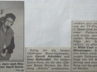 Gerrit Schröder - Zeitungsartikel